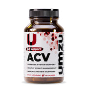 UMZU zuACV botella de cápsulas para apoyo digestivo diario.
