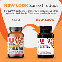 Closeup of UMZU ZuBurn Energy capsules highlighting plant-based energy support