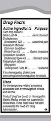 UNDA 243 Numbered Compounds label closeup highlights plant and metal synergy for traditional approaches.