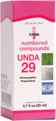 UNDA 29 numbered compounds bottle for convenient at-home wellness support