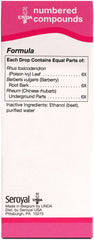 UNDA 600 Numbered Compounds label highlights biodynamic ingredients blend