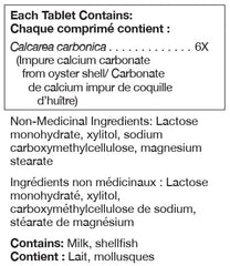 UNDA Calcarea Carbonica 6X tablets close-up for daily use.