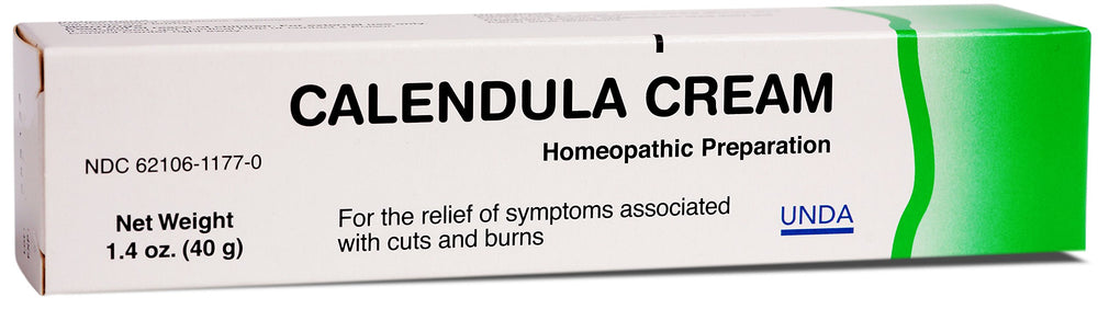 UNDA Calendula Cream application area showing soothing relief for minor skin irritation