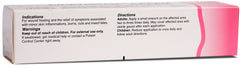 UNDA Cicatrisan cream being applied to skin for soothing relief and temporary comfort.