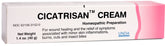 UNDA Cicatrisan cream tube close-up shows smooth texture for minor skin irritations.