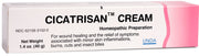 UNDA Cicatrisan cream tube close-up shows smooth texture for minor skin irritations.