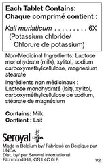 UNDA Kalium Muriaticum 6X packaging back view with label details.