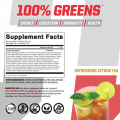 Undefined Nutrition daily mix in water demonstrates easy greens incorporation.