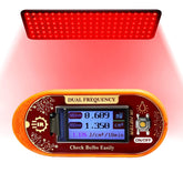 UNIHYK red light meter with dual-wavelength display shows 660nm and 850nm readings for accurate measurements.