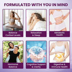Uniisyunm Cortisol Supplements for Women capsules in hand signify quick daily support.