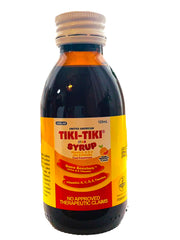United American Tiki-Tiki Star Plus Syrup bottle front view, appealing orange flavor for daily nutrition
