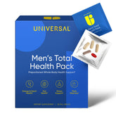 Universal U men's total health pack front view promotes daily energy and focus