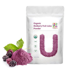UNLEASH'D ORGANIC mulberry juice powder bottle—pure daily wellness support