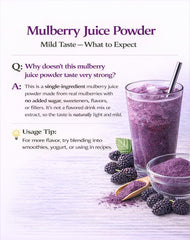 UNLEASH'D ORGANIC mulberry juice powder scattered powder—great for smoothies