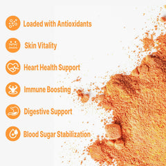 UNLEASH'D Goji Berry Powder glass shows smooth mixing into beverages