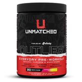 Unmatched Outlier Raspberry Yuzu bottle front for clean energy and focus