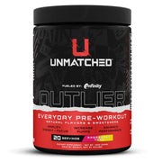 Unmatched Outlier Raspberry Yuzu bottle front for clean energy and focus