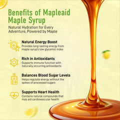 Untapped Lemon Tea Mapleaid being poured into water for quick electrolyte refreshment