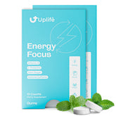 UPLIFE Energy Gum 20-piece packaging for convenient energy on the go