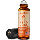UpNature Head Bliss roll-on bottle shown in compact design for on-the-go relief.