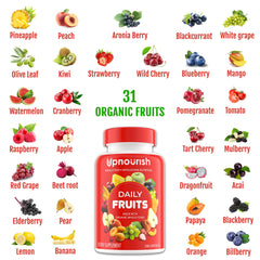 UpNourish bottle on kitchen shelf, easy daily supplement