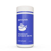 UpNourish Magnesium Glycinate 500mg capsules bottle front for daily wellness