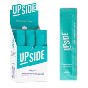 UPSIDE pre-celebration bottle open offers quick hydration after celebrations.