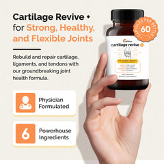 UpWellness Cartilage Revive D-glucosamine sulfate ingredient pictured for cartilage health.