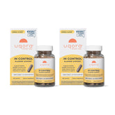 Uqora In Control bottle close-up highlighting daily bladder support for urinary comfort.