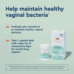 Uqora Promote packaging box emphasizes gluten-free probiotic formula.
