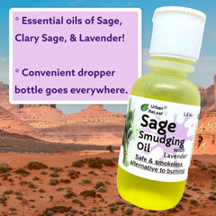 Urban ReLeaf Sage Smudging Oil dropper for precise application