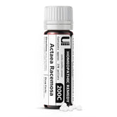 Urenus Actaea Racemosa pellets bottle, lactose-free homeopathic option for sensitive diets.