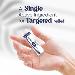 Hand holding bottle emphasizes lactose-free, reliable cell salt option.