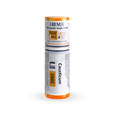 Urenus Causticum 200C bottle showing one-pellet dispense for precise dosing on the go.