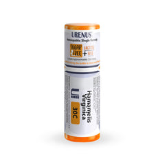 Urenus Hamamelis Virginica 30C pellets in eco bottle for sugar-free use