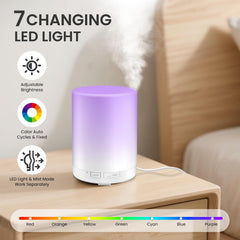 URPOWER diffuser with 7-color night light enhances evenings