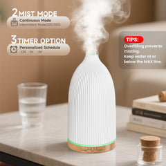 URPOWER diffuser using whisper-quiet ultrasonic technology for peaceful nights.