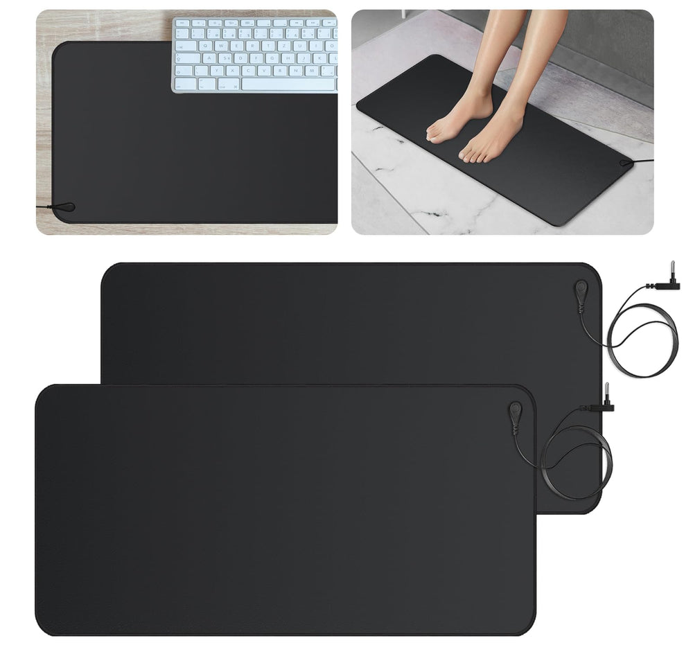 Urvoix grounding mat for feet, 12x24 inches, supports daily grounding beneath your feet.