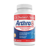 Arthro8 bottle front displays doctor-formulated joint support for daily mobility