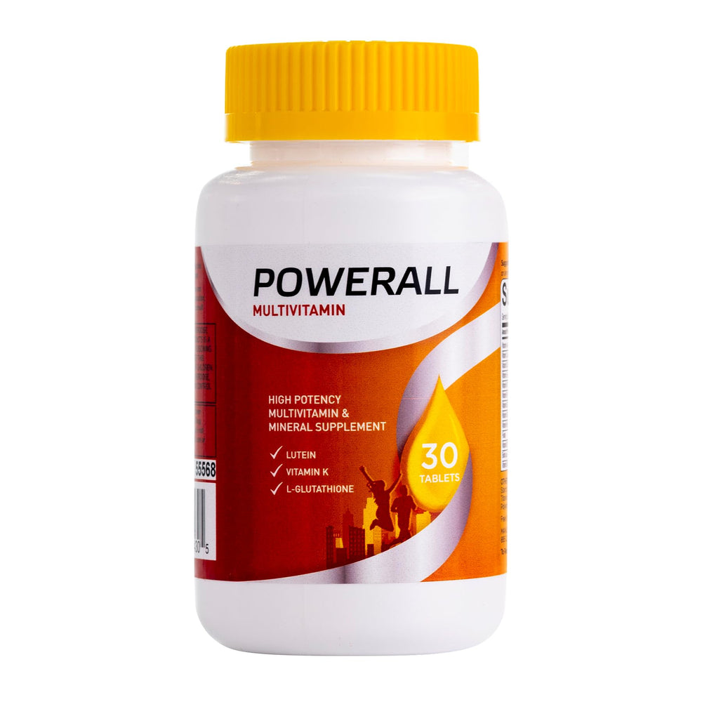 POWERALL bottle front view supports daily wellness and routine