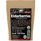 US Wellness Naturals elderberries 1lb bulk bag for syrups and jams
