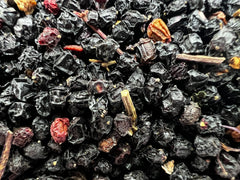 US Wellness Naturals elderberries for tea and infusion in kitchen