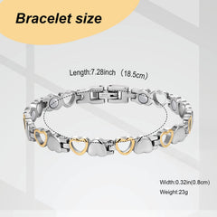 UtenoTureH bracelet stainless steel shine shows durable, skin-friendly material.