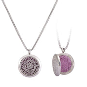 UTHOSMDO Luck Viking Knot diffuser necklace displaying a stylish locket for aromatherapy on the go.
