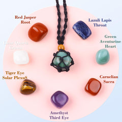 UU UNIHOM rope-wrapped crystal holder stones display calm-inducing natural stones