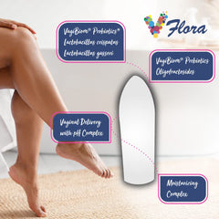 VagiBiom Vflora suppository insertion for quick, comfortable use.