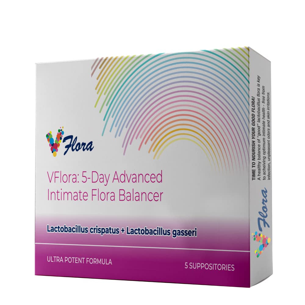 VagiBiom Vflora five-day treatment pack with suppositories for balancing intimate flora.