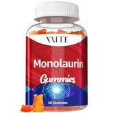 VAITE Monolaurin 1000mg gummies bottle for convenient immune and gut support.