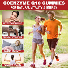 VAJYKEWJY CoQ10 bottle label shows 300 mg per serving detail.