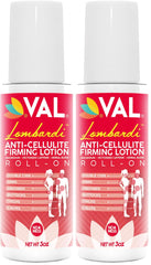 VAL Anti Cellulite Firming Roll-On bottle shown for quick on-the-go use.